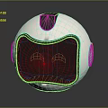 Modern Sci-Fi Equipment Sci-Fi Container Sci-Fi Ball Spherical Container Sci-Fi Item 3d model