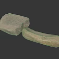 Ancient Primitive Stone Axe Weapon With Handcrafted Details And Rough Surface 3d model