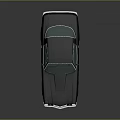Classic Black Muscle Car With Green Windows Silver Wheels And Sleek Retro Design