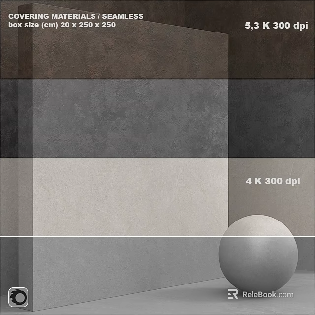 Construction Components Featuring Textured Materials In Gray Brown Beige Tones With 4K 300 dpi Quality 3d model