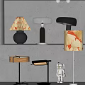 Modern table lamp 3d model