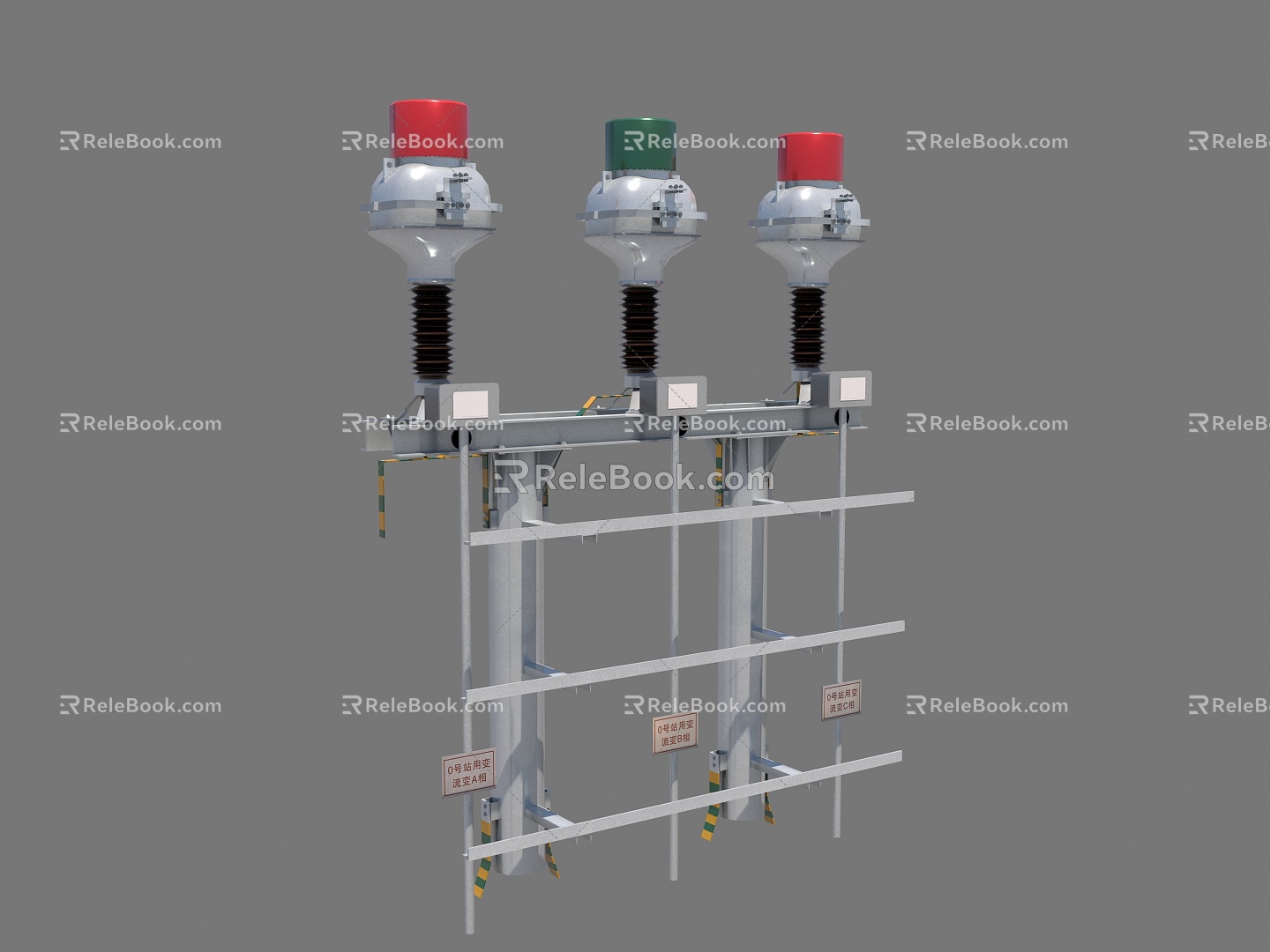 high voltage current transformer 3d model