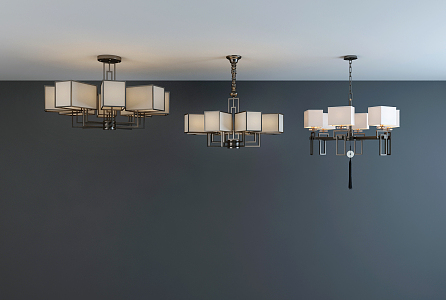 New Chinese Chandelier 3d model