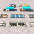 Construction Site Welding Reinforcement Processing Zones Wooden Boards Blue Covers