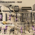 Fitness Equipment Collection Featuring Treadmills Dumbbells Exercise Benches And Strength Machines
