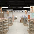 MJ Clothing Store Modern Interior With Fashion Apparel Mannequins And Bright Lighting