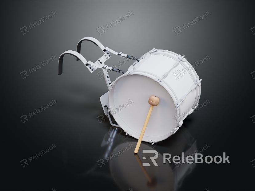 Modern musical instrument Big drum Drumstick model