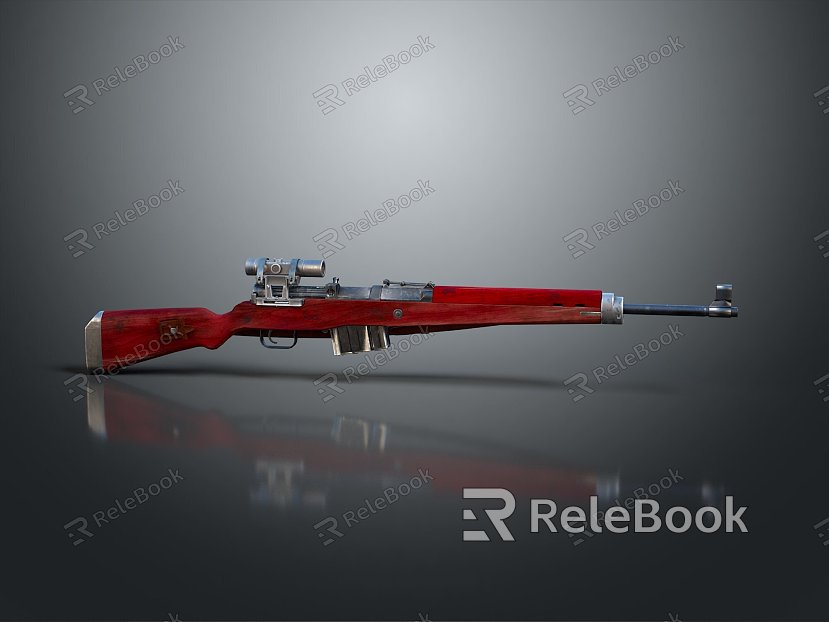 Sniper rifle sight sniper rifle sci-fi sniper rifle semi-automatic rifle combat rifle model