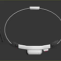 White And Black Headband With Display Screen And Colorful Control Buttons For Daily Use
