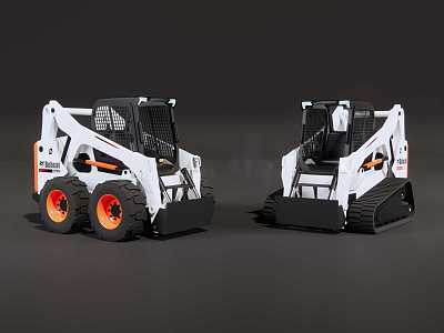 Small forklift loader 3d model