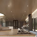 Modern Gym Interior With Fitness Equipment And Greenery