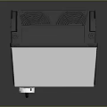 Compact Digital Device With White Black Design Control Panel Buttons And Indicator Light
