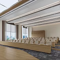 Modern multi-functional meeting room 3d model