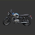 Modern motorcycle two-wheeled motorcycle off-road motorcycle road racing motorcycle 3d model