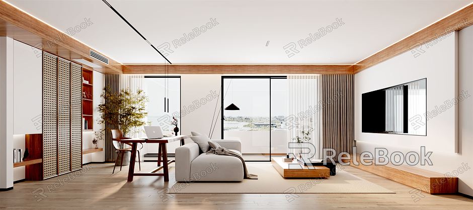 modern living room model