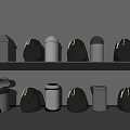 Modern trash can 3d model