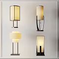 Modern Table Lamps With Sleek Designs Warm Light And Metal Frames 3d model