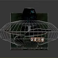 Classic Tabletop Electric Fan With Metal Grill And Control Buttons On Base