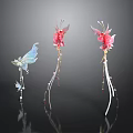 Decorative Hairpins With Flower Butterfly Design And Tassel Accents For Daily Use