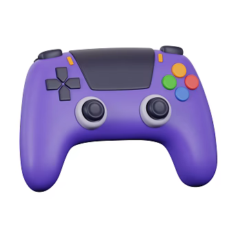 Modern Game Handle Game Device Cartoon Game Handle 3d model
