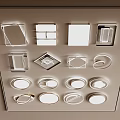 Contemporary Ceiling Lights Featuring Diverse Geometric Round And Square Designs for Home Interiors