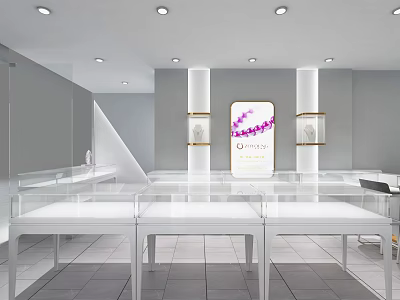 Modern Store Crystal One Store 3d model