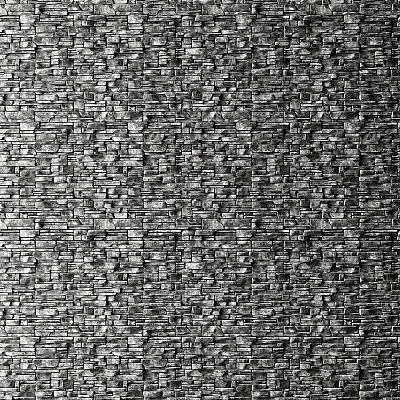 Natural Stone Building Exterior Wall With Irregular Texture And Gray Tones 3d model