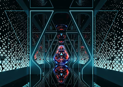 Modern KTV Aisle 3d model