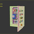 Computer Controlled Industrial Control Cabinet With Electronic Components Buttons And Indicator Lights