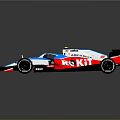 Alfa Romeo Formula 1 Race Car With Red White Blue Livery And Aerodynamic Design Features