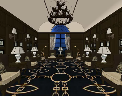 Reception Room 3d model