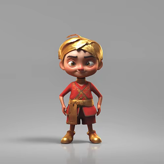 Cartoon character anime corner color blind box doll toy 3d model
