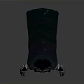 Batman 3D Model Character With Classic Black Cape Gray Suit And Yellow Belt