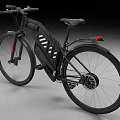 Stylish Modern Electric Bike With Black Body And White Details