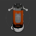 Modern sweeping robot cleaning robot automatic cleaning robot sci-fi sweeper 3d model