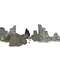 Various Rockery Stones with Different Shapes and Sizes for Garden Landscaping