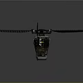 Helicopter With Main Rotor Tail Rotor And Sleek Fuselage Exterior Design View