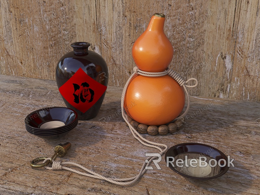 New Chinese Wine Gourd model