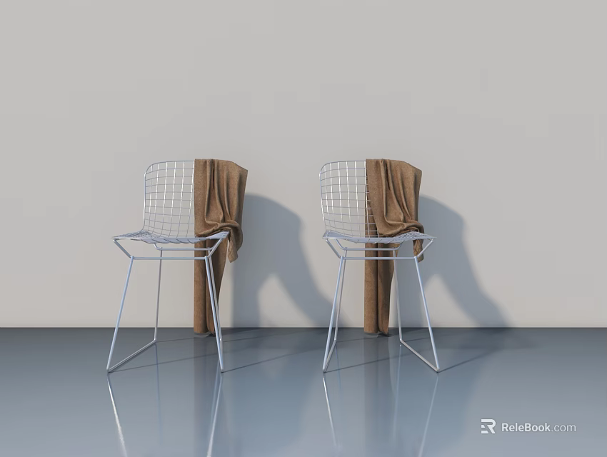 Modern Flush Door with Sleek Design and Smooth Surface for Interior Home Use 3d model