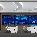 Control Room Monitoring Room 3d model