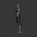 Man Dressed As Batman In Gray And Black Costume With Cape And Utility Belt
