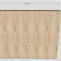 Functional Multi Door Wardrobe Storage Design With 2750mm Height And 2100mm Width 3d model