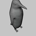 3D Rendered Penguin Character With Black White Body And Yellow Beak