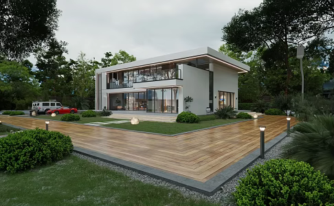 Villa 3d model