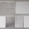 Window Blinds in Various Styles for Home Interior Decoration 3d model