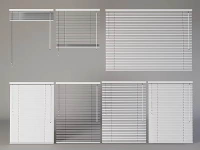 Venetian blinds Roller blinds Lifting blinds Curtain draw blinds 3d model