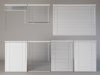 Venetian blinds Roller blinds Lifting blinds Curtain draw blinds 3d model