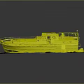 Old Green Boat With Deck Cabin And Rustic Design For Water Transport
