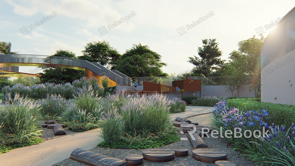 Modern children's play area model