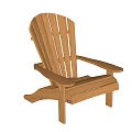 Classic Wooden Leisure Chair With Wide Armrests And Ergonomic Backrest Design